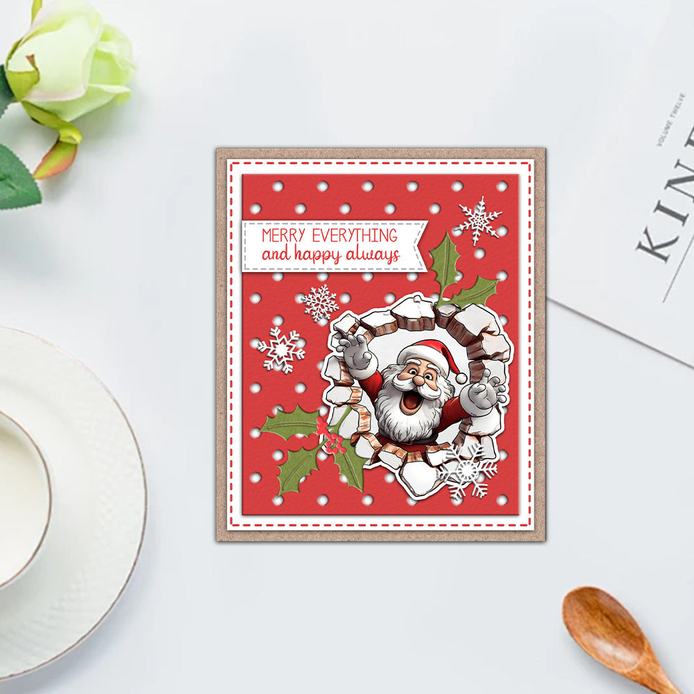 Santa Claus Snowman Elk Dies & Stamps Set