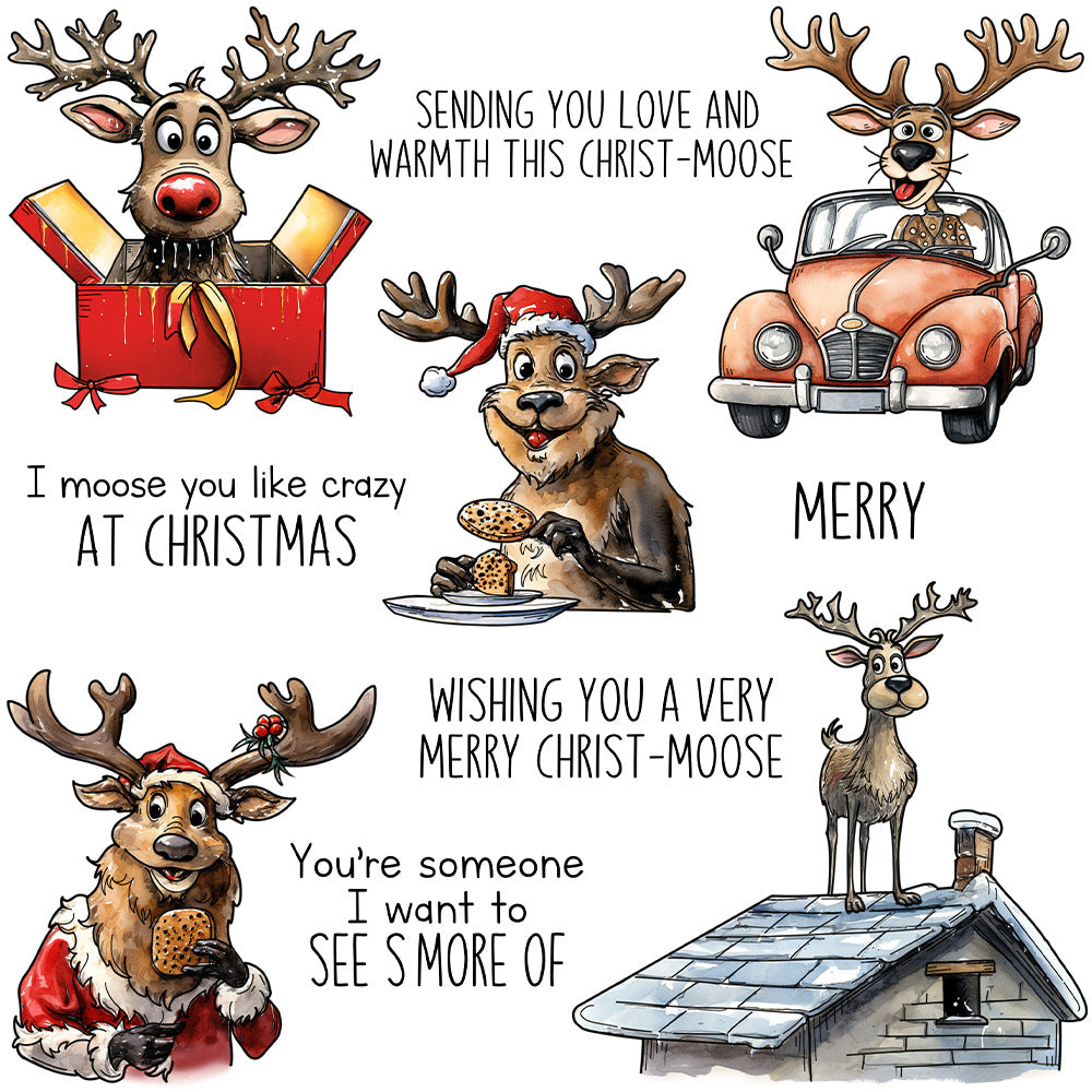 Christmas Deer Dies & Stamps Set