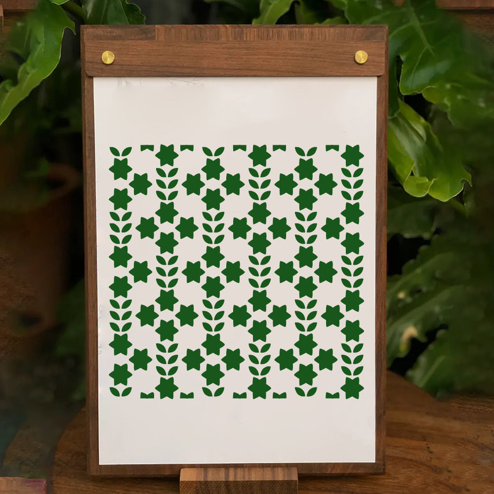 2 PCS Hexagonal Star Pattern DIY Painting Hollow Stencil