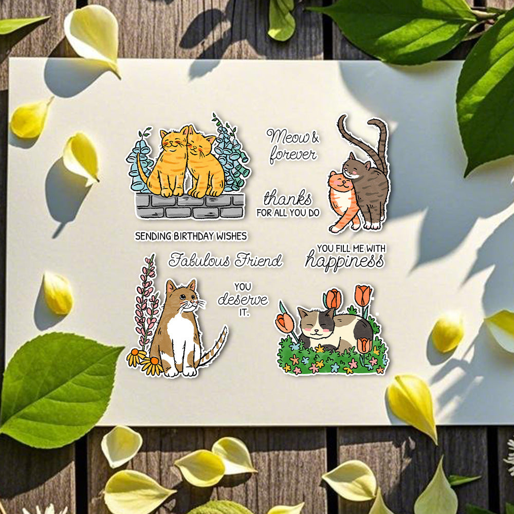 Cute Cats Dies & Stamps Set