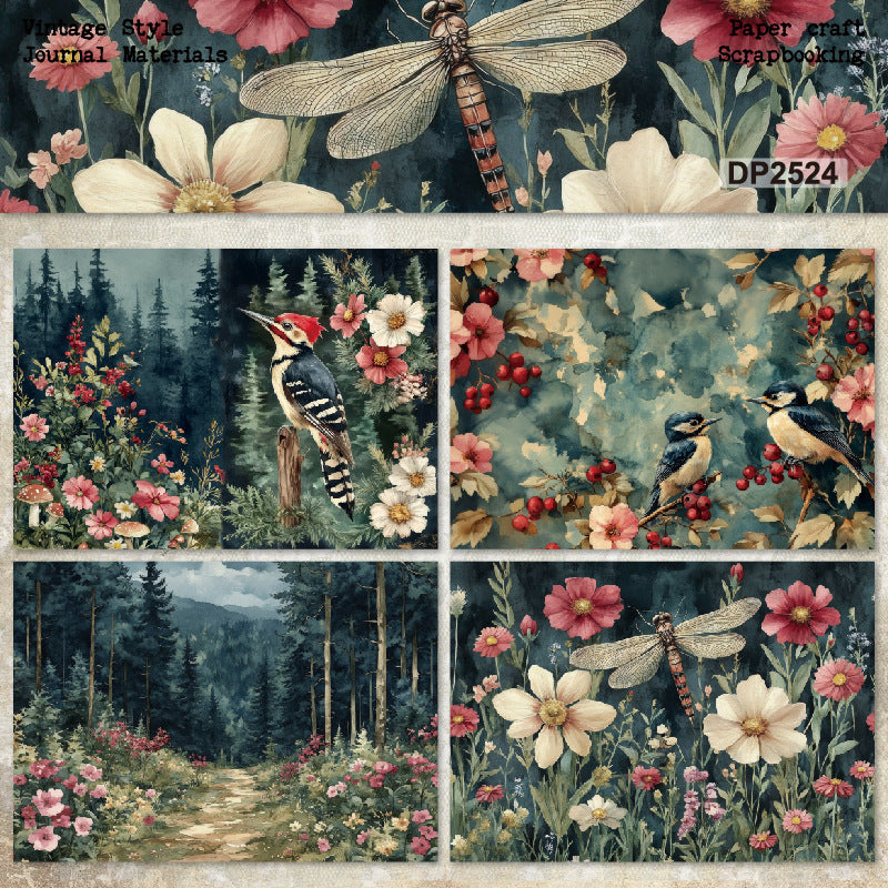 A5 Spring Theme Journal Scrapbook Paper