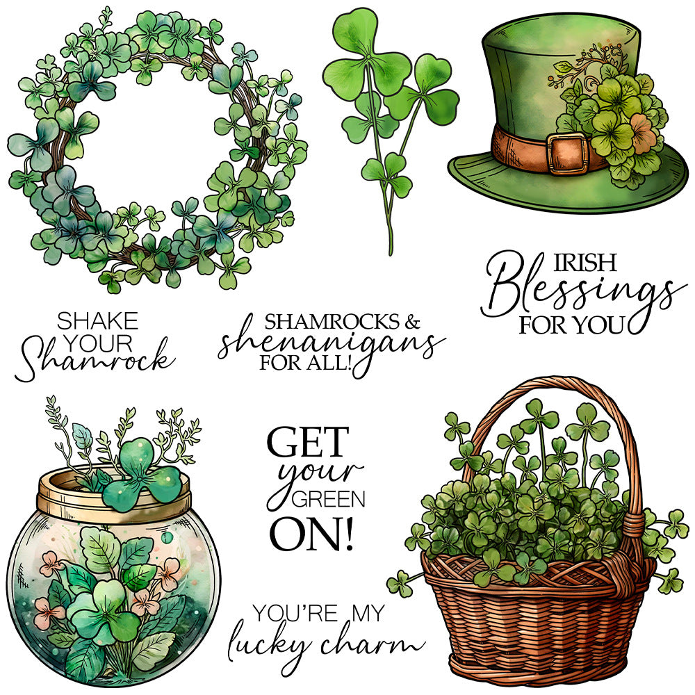 St. Patrick's Day Theme Dies & Stamps Set