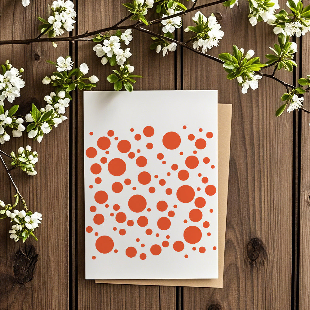 Polka Dot Background DIY Painting Hollow Stencil