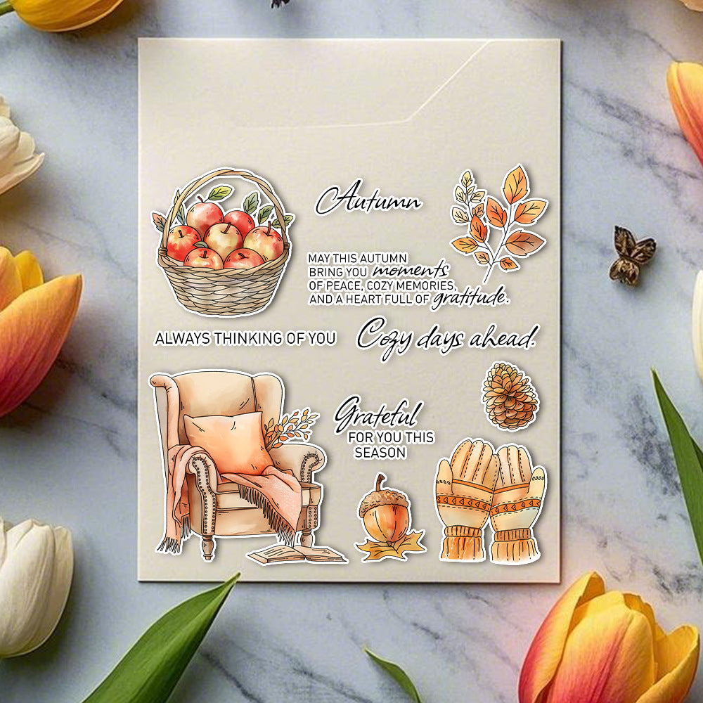Autumn Fruits Clear Stamps