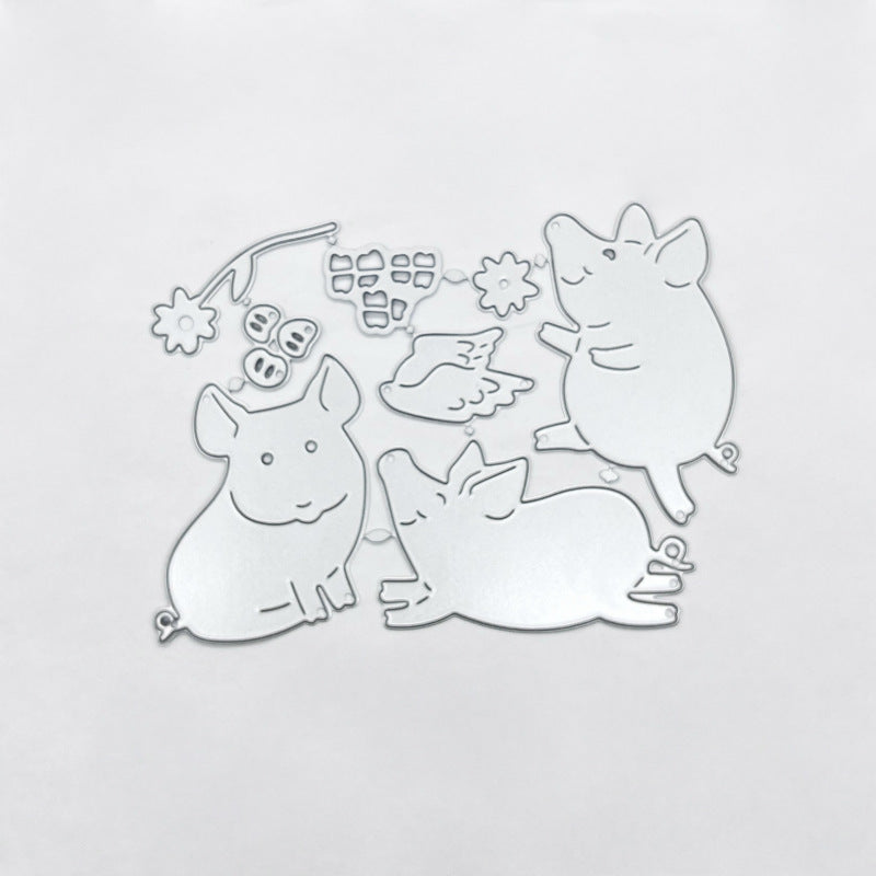 Three Cute Little Pigs Metal Cutting Dies