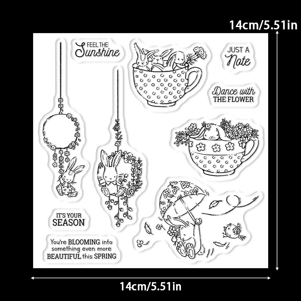 Spring Rabbit Dies & Stamps Set