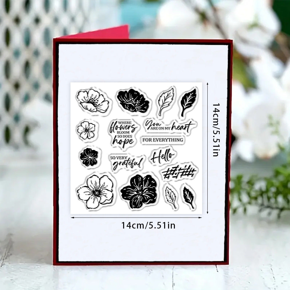 Flower Decoration Dies & Stamps Set