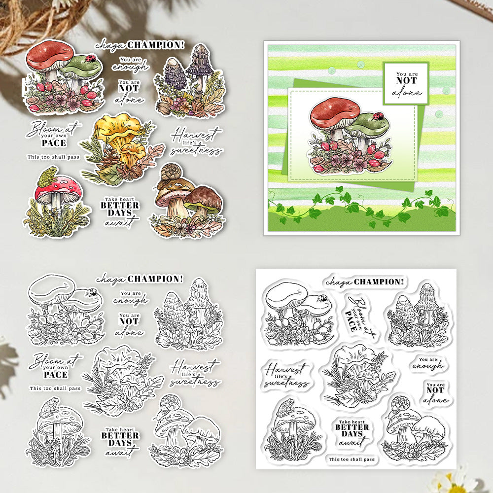 Mushroom Combination Clear Stamps