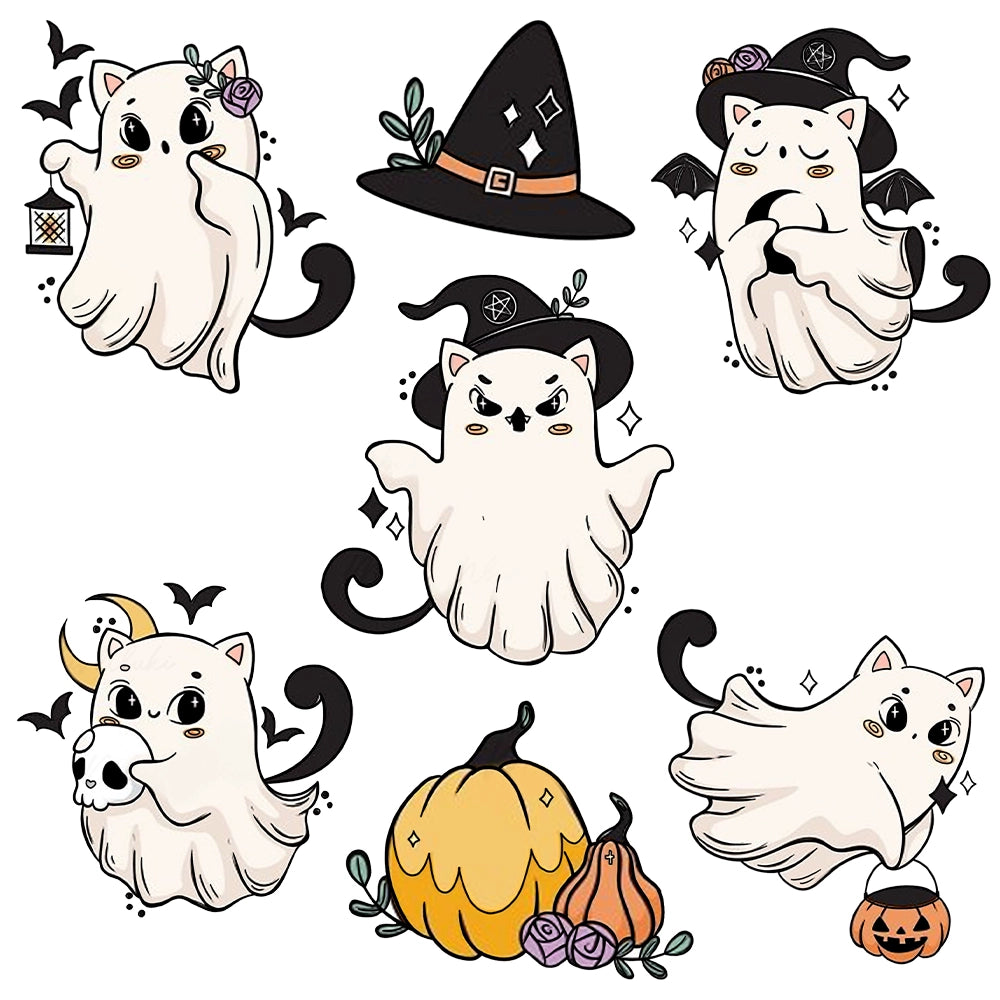 Cute Witch Ghost Dies & Stamps Set