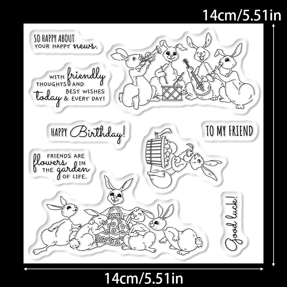Rabbit Band Dies & Stamps Set