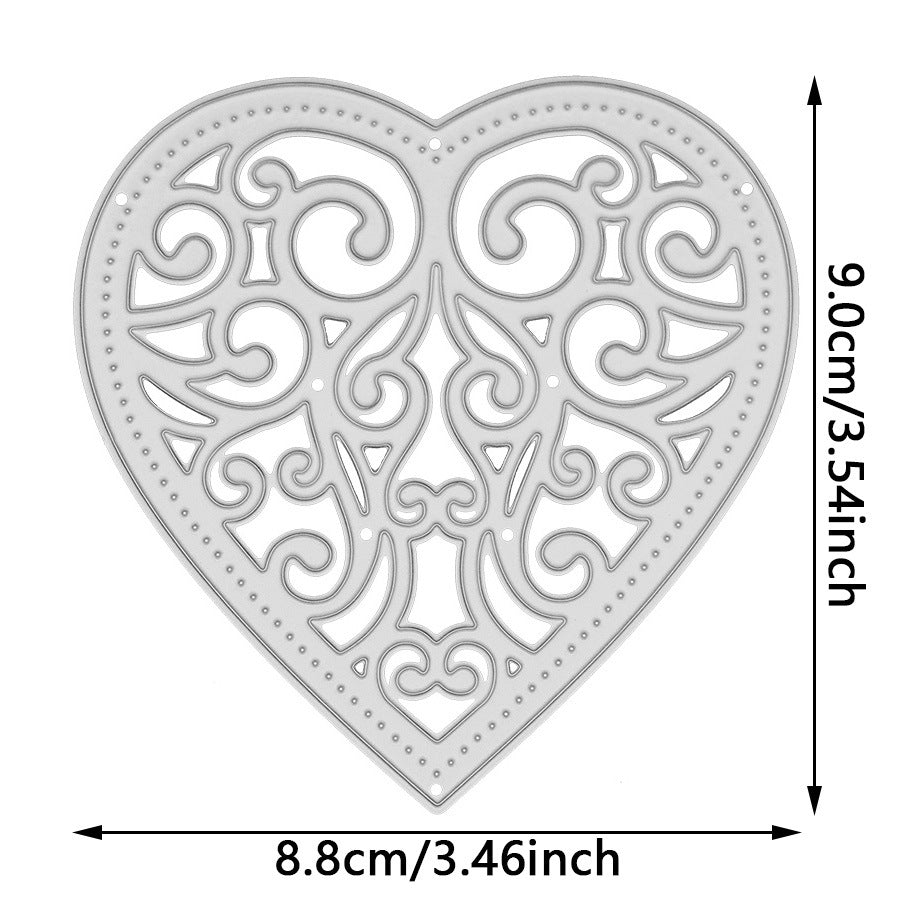 Love Background Metal Cutting Dies