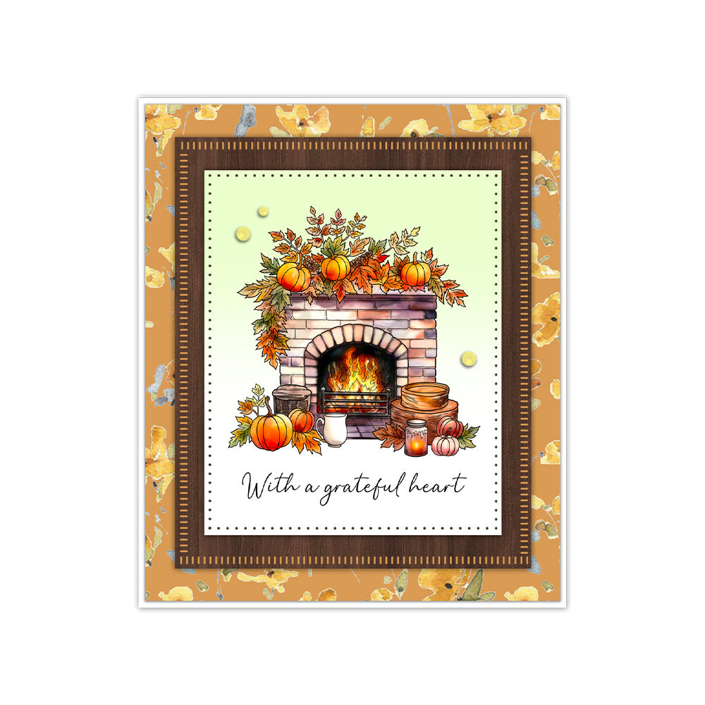 Beautiful Autumn Scenery Dies & Stamps Set