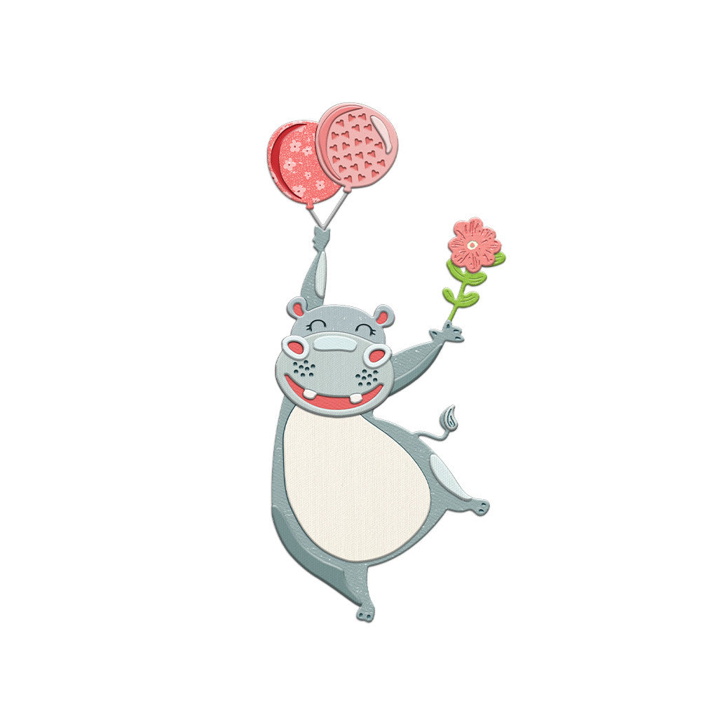 Cartoon Rhino Metal Cutting Dies