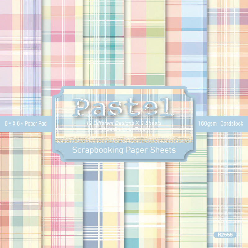 24PCS 6" Pastel Scrapbook Paper & Cardstock