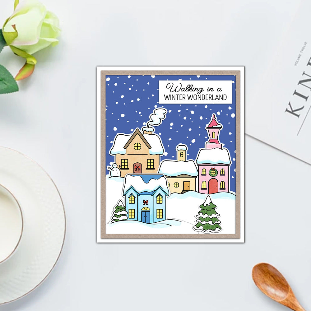Snow House Dies & Stamps Set