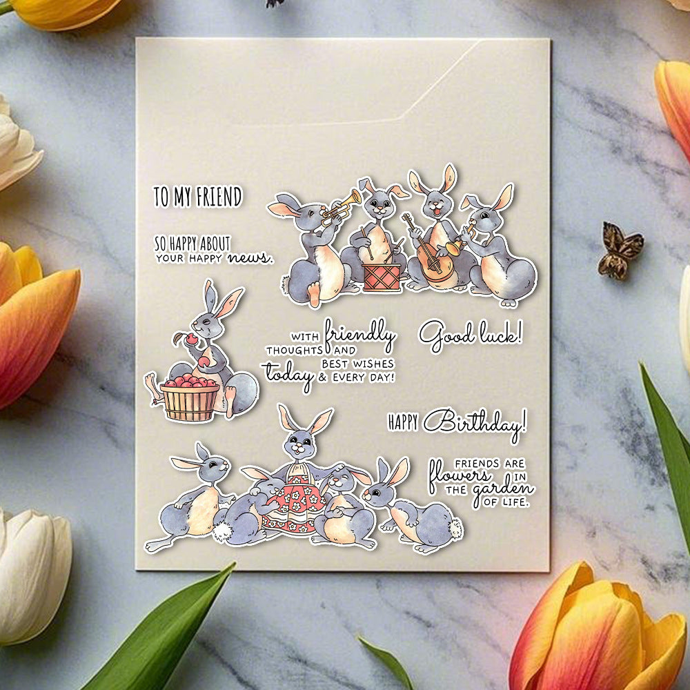 Rabbit Band Dies & Stamps Set
