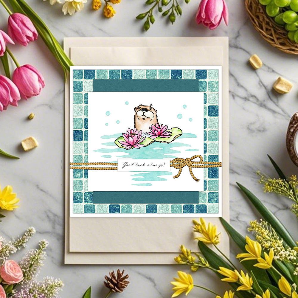 Cute Sea Otter Dies & Stamps Set