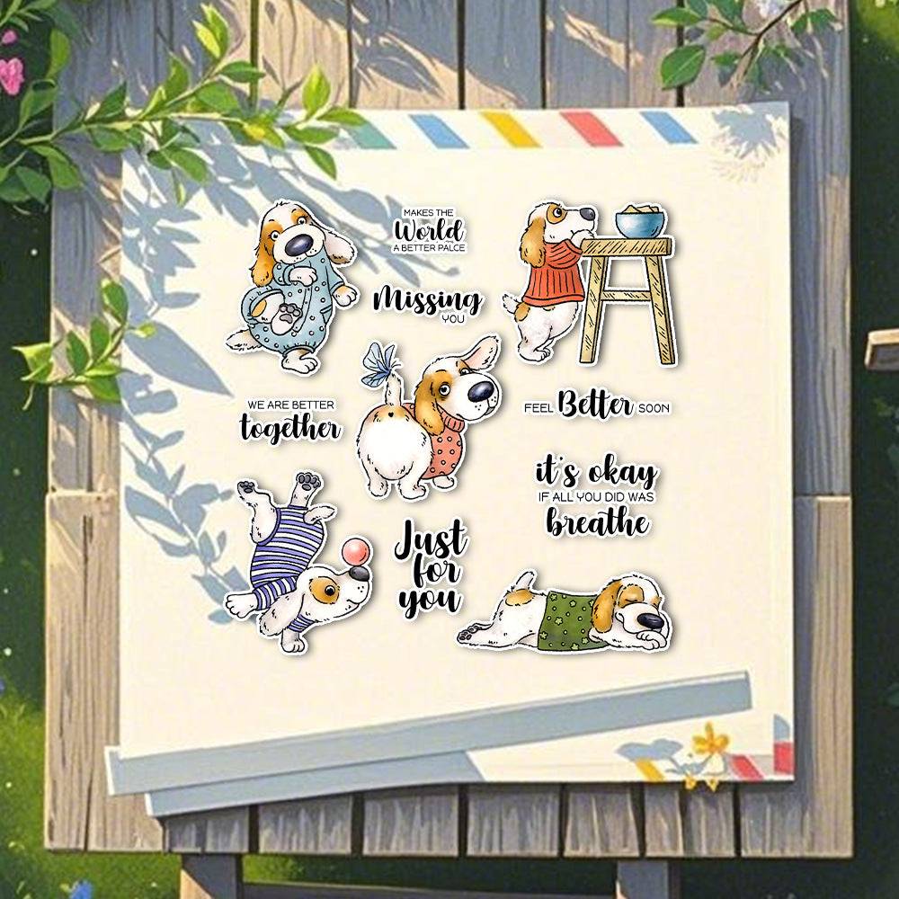 Naughty Puppy Dies & Stamps Set