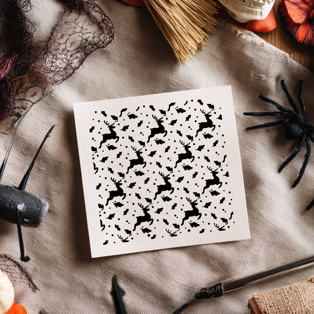 Deer Pattern DIY Painting Hollow Stencil