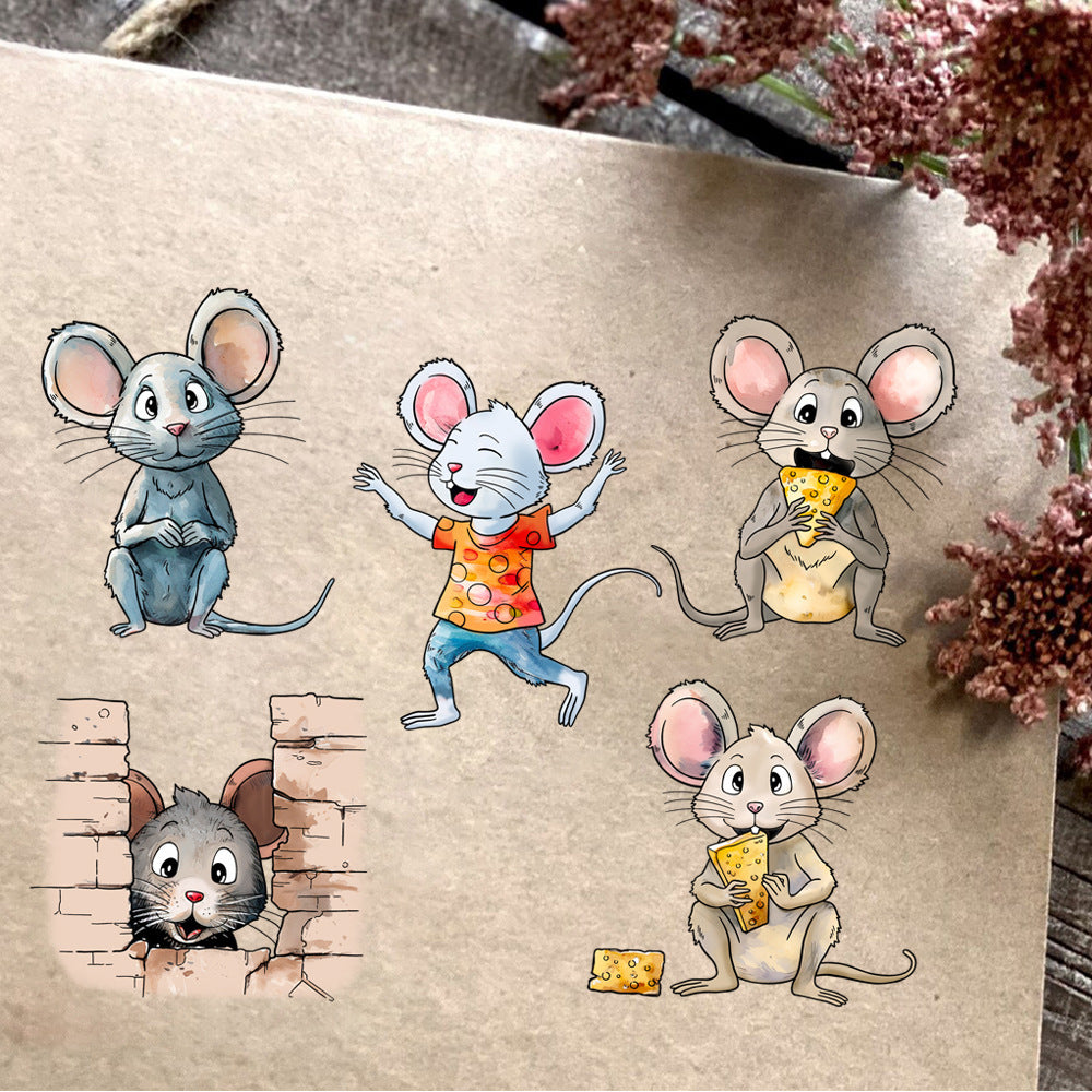 Animal Series Mouse Dies & Stamps Set