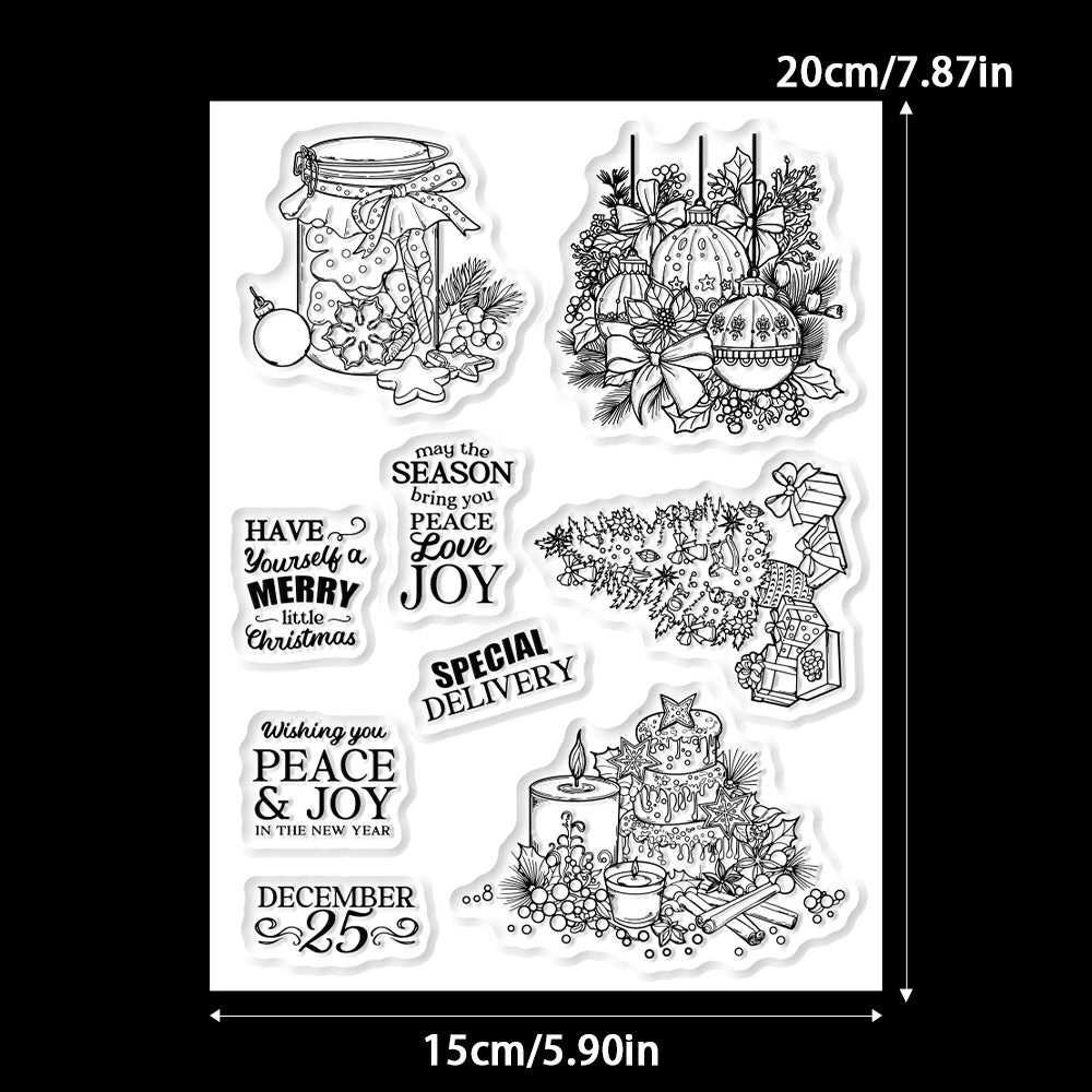 Christmas Theme Clear Stamps
