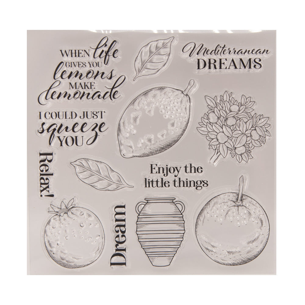 Fruit Pattern DIY Scrapbook Clear Stamps