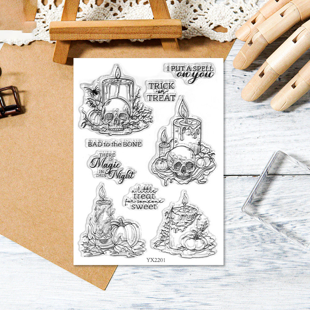 Halloween Candles Dies & Stamps Set