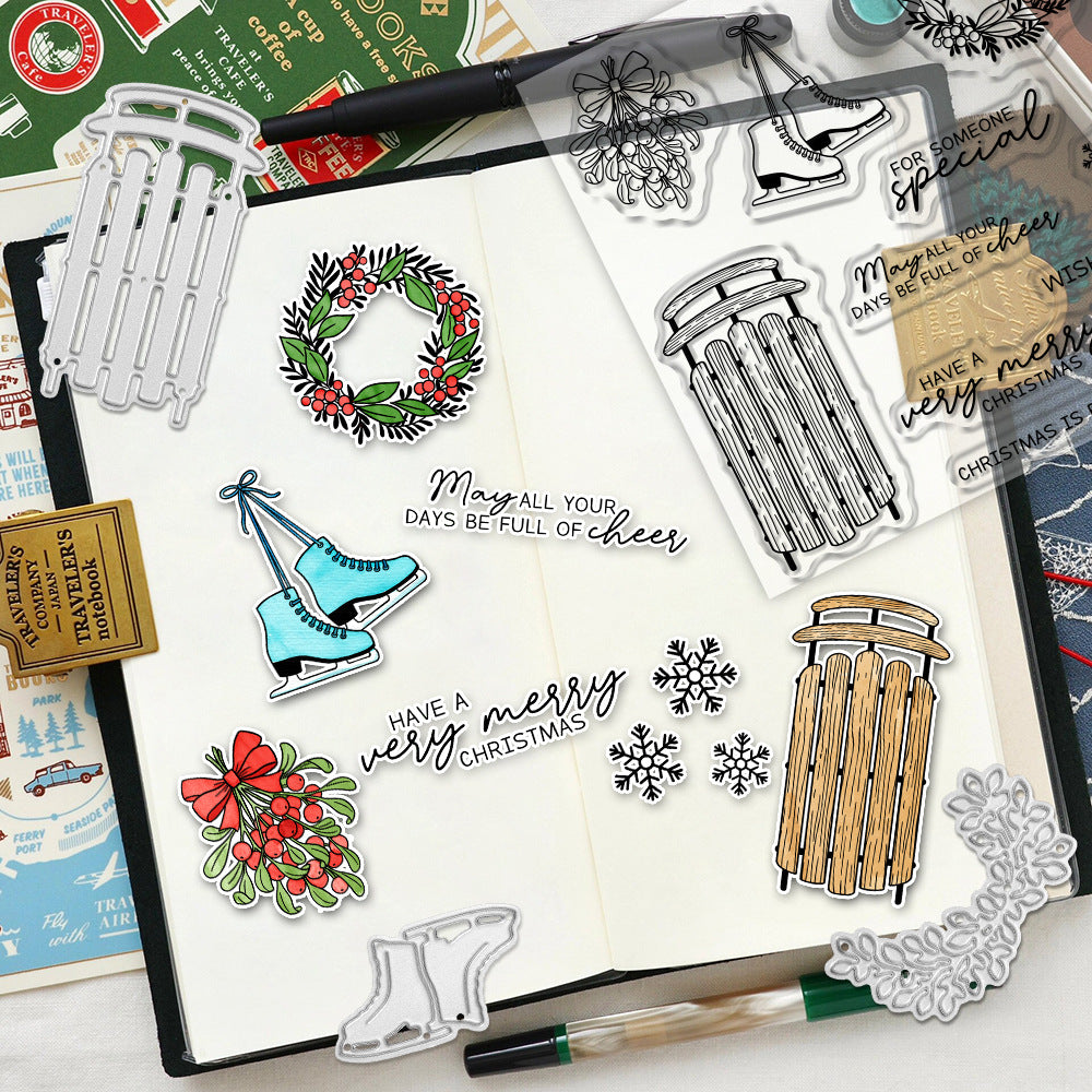 Merry Christmas Dies & Stamps Set