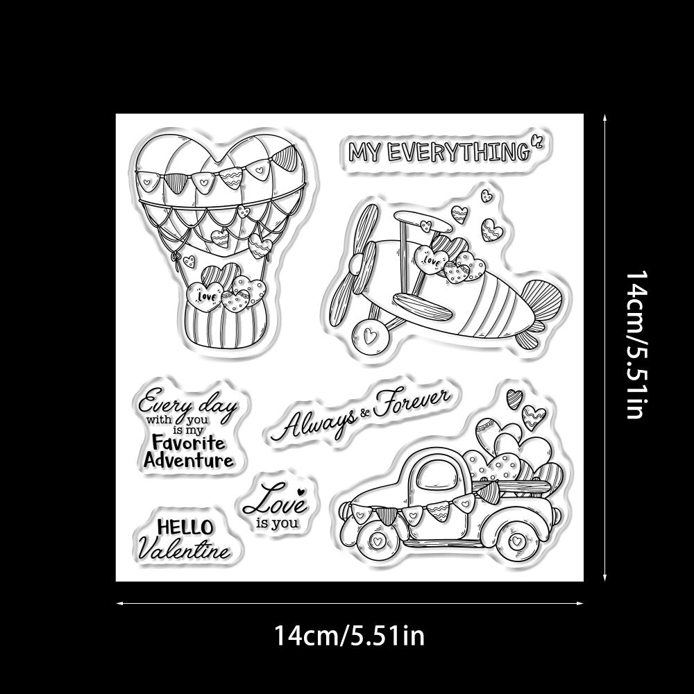 Valentine's Day Theme Dies & Stamps Set