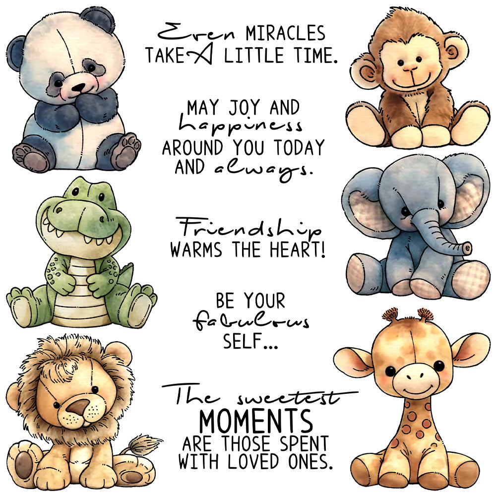 Animal Dolls Dies & Stamps Set