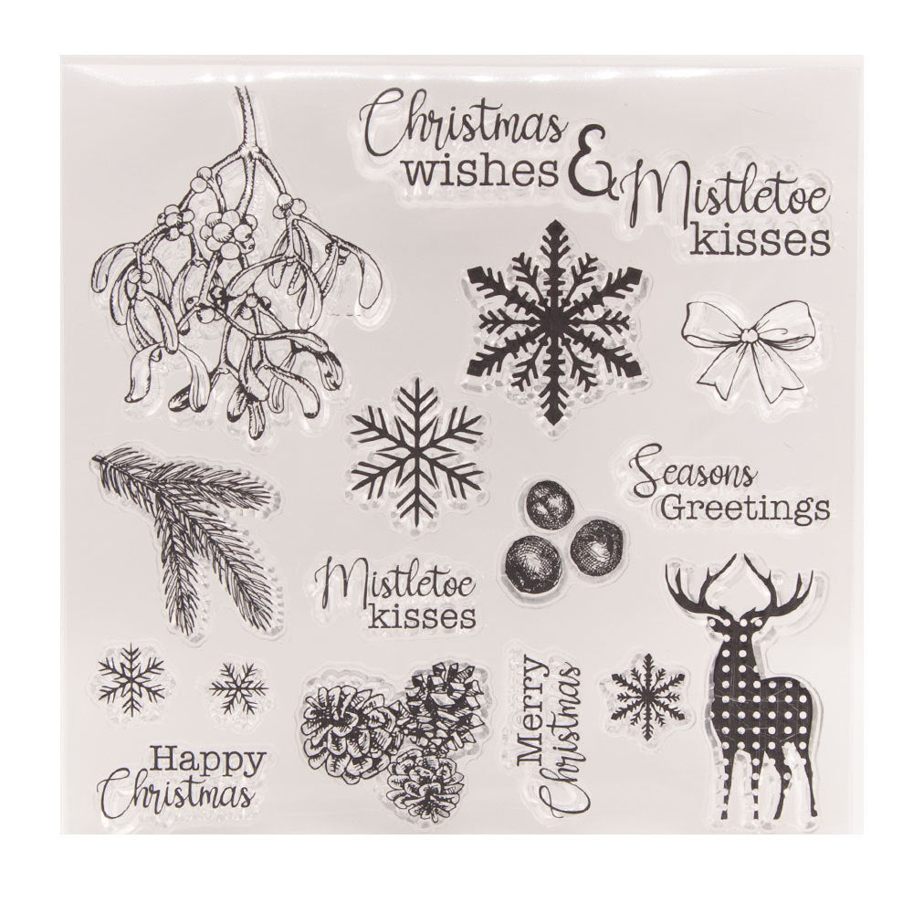 Christmas DIY Scrapbook Clear Stamps