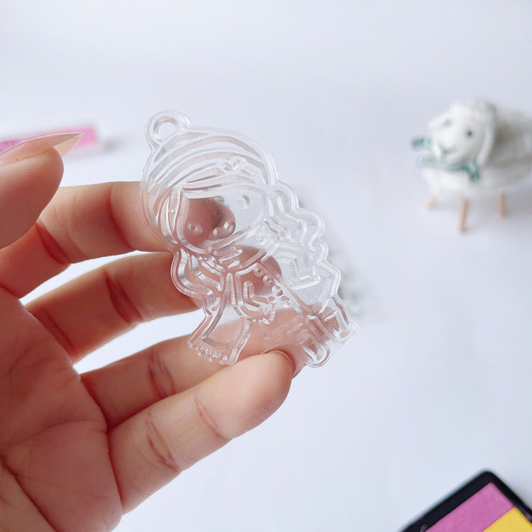 Winter Girls Clear Stamps