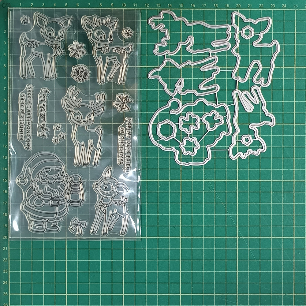Santa Claus and Deer Dies & Stamps Set