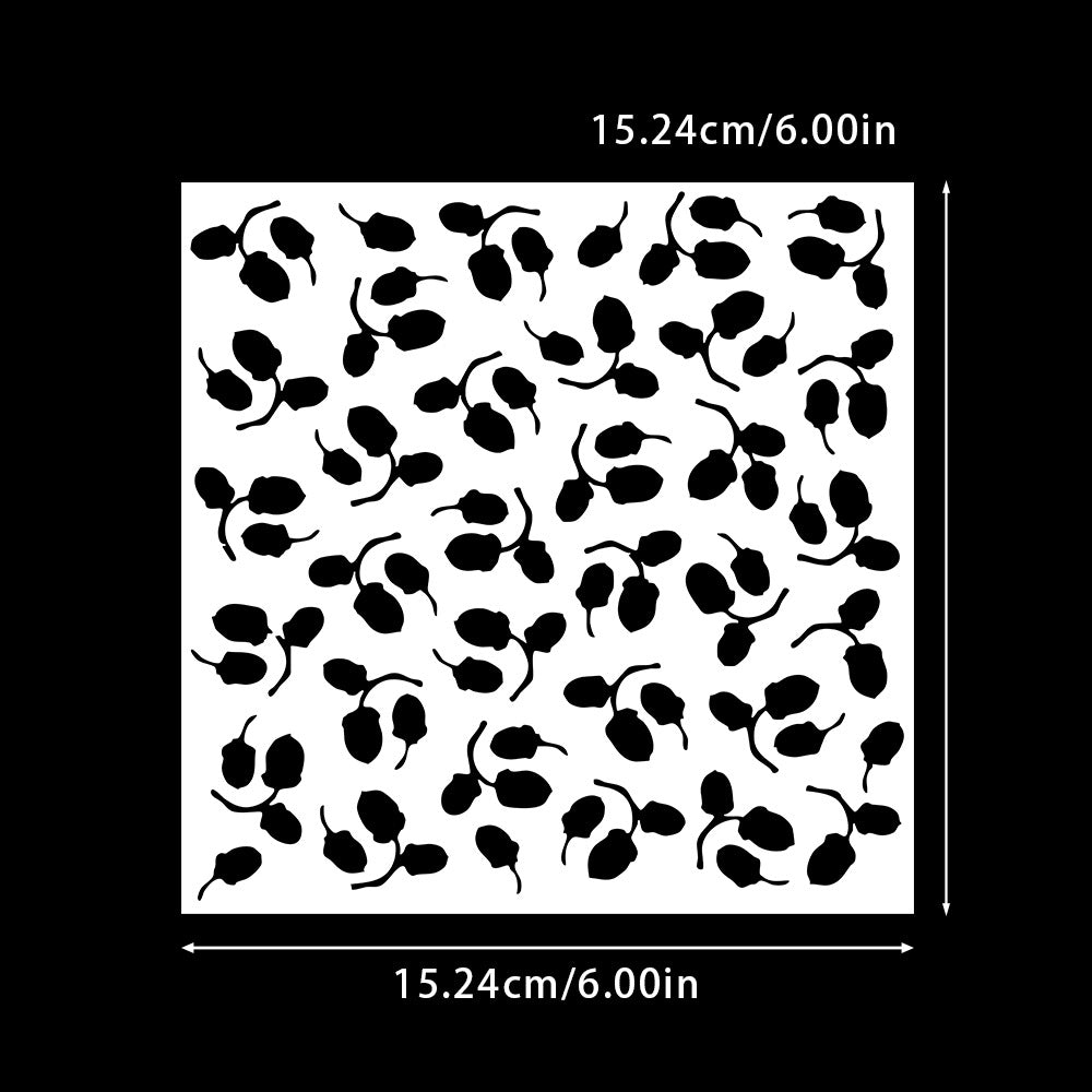 Nut Pattern DIY Painting Hollow Stencil