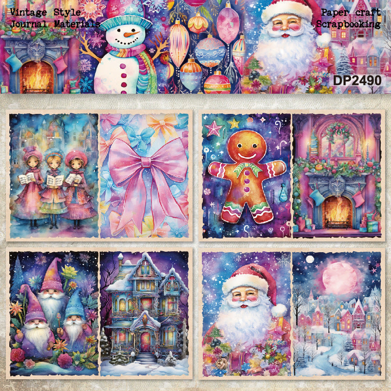 A5 Bright Christmas Journal Scrapbook Paper