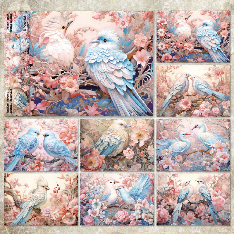 A5 Beautiful Bird Journal Scrapbook Paper