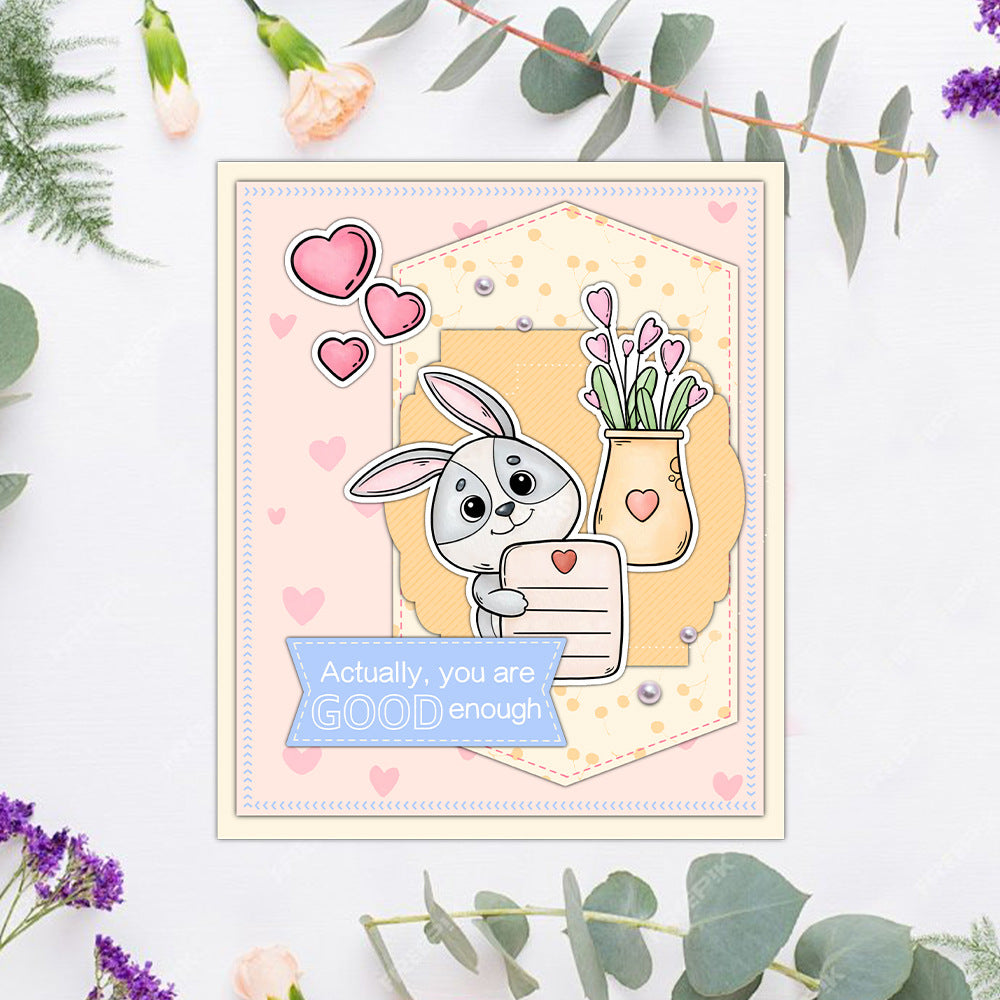 Valentine's Day Animals Dies & Stamps Set
