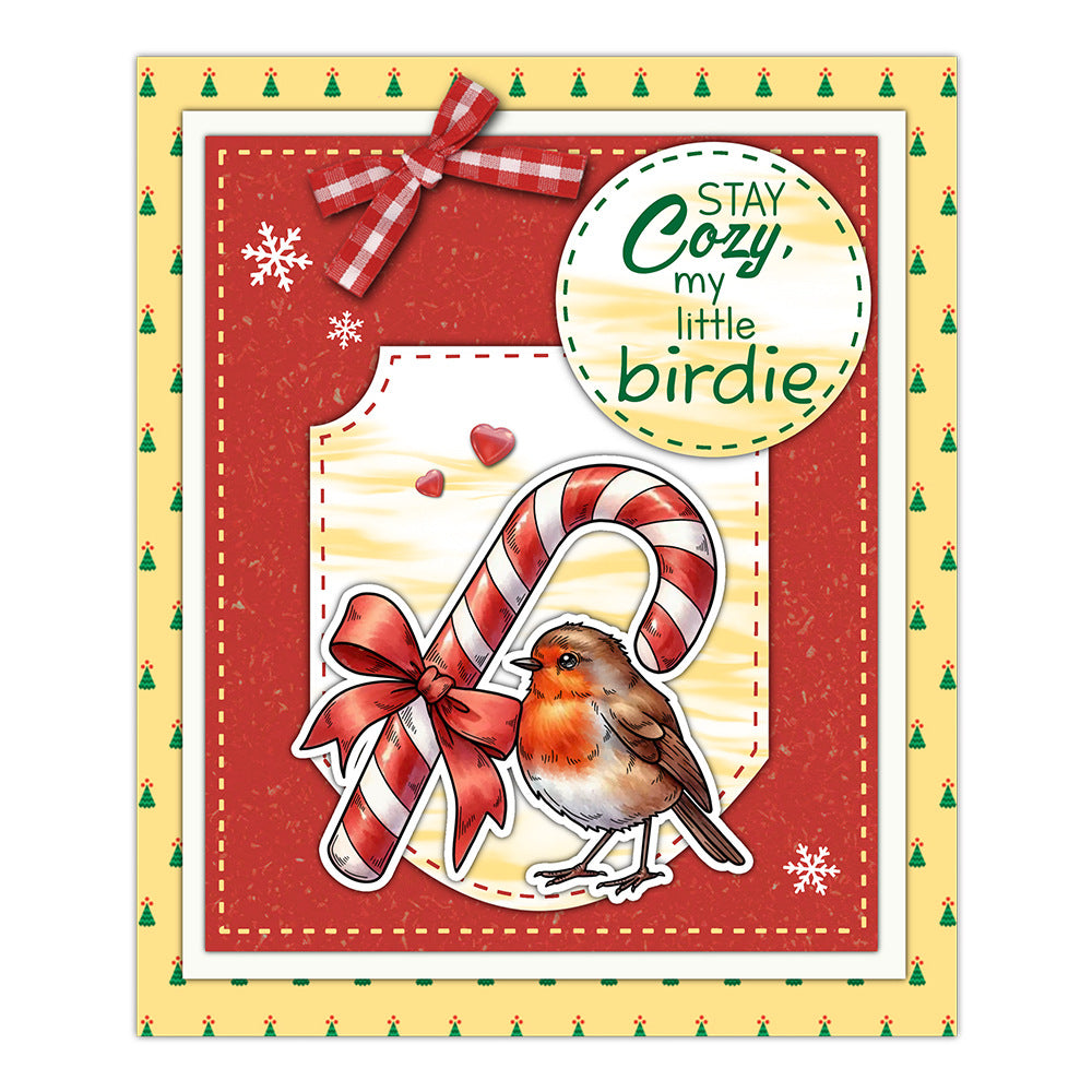 Christmas Birds Dies & Stamps Set