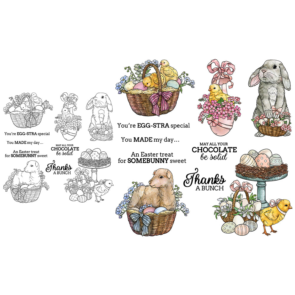 Easter Theme Clear Stamps