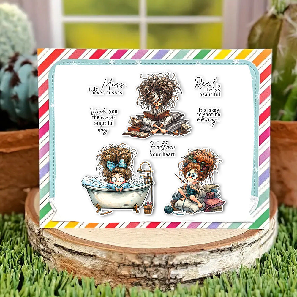 Little Girl's Daily Life Clear Stamps