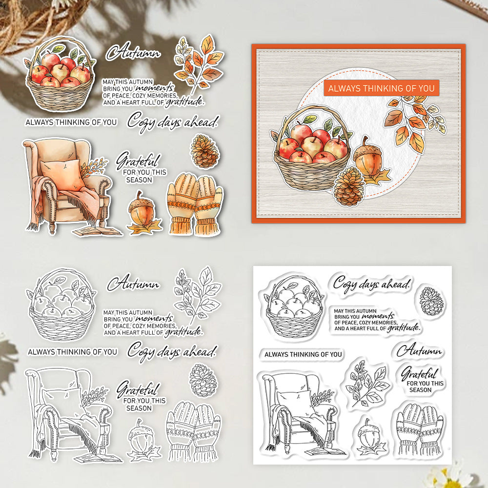 Autumn Fruits Clear Stamps