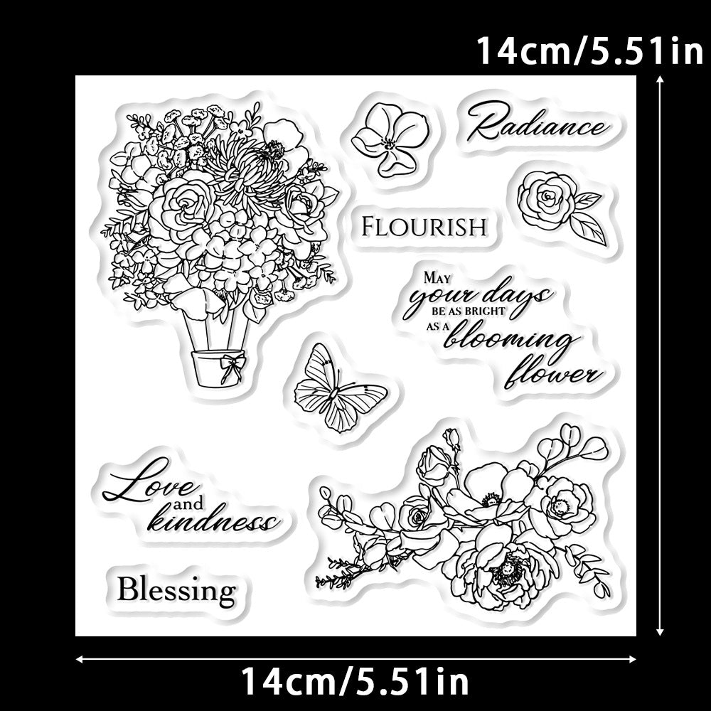 Spring Flowers Clear Stamps