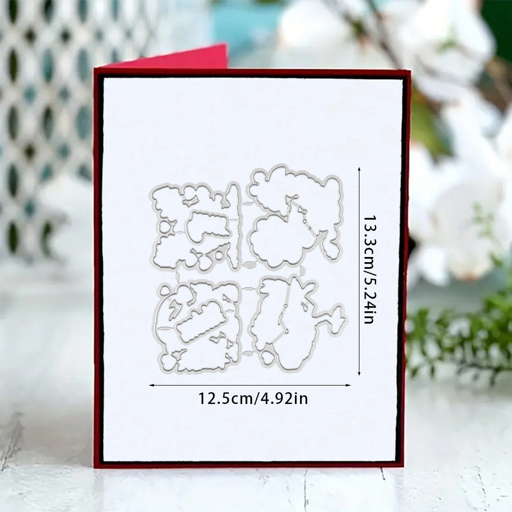 Valentine Animals Dies & Stamps Set