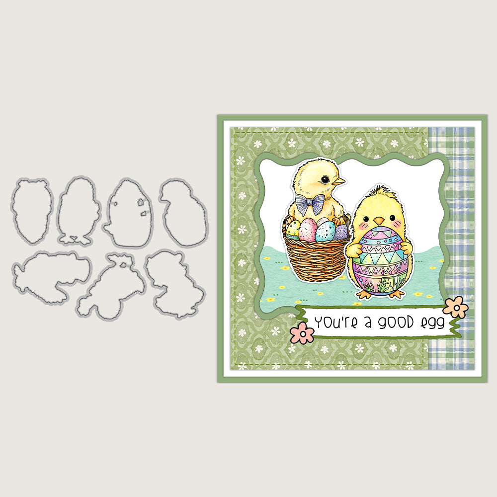 Easter Theme Dies & Stamps Set