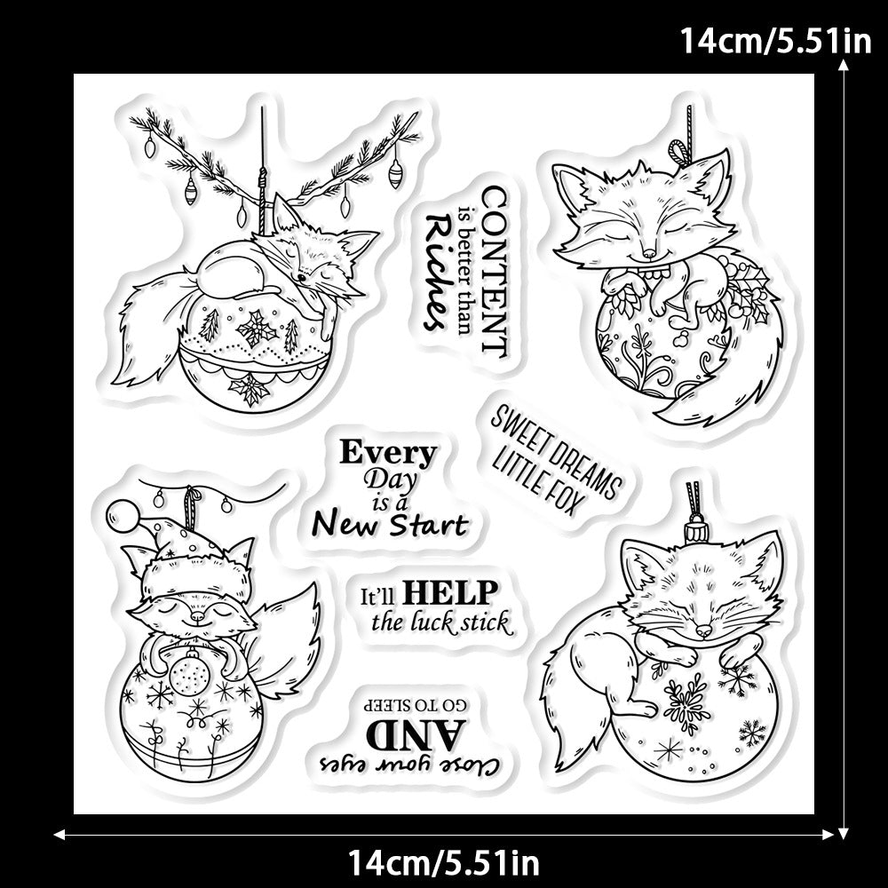 Sleeping Fox Clear Stamps