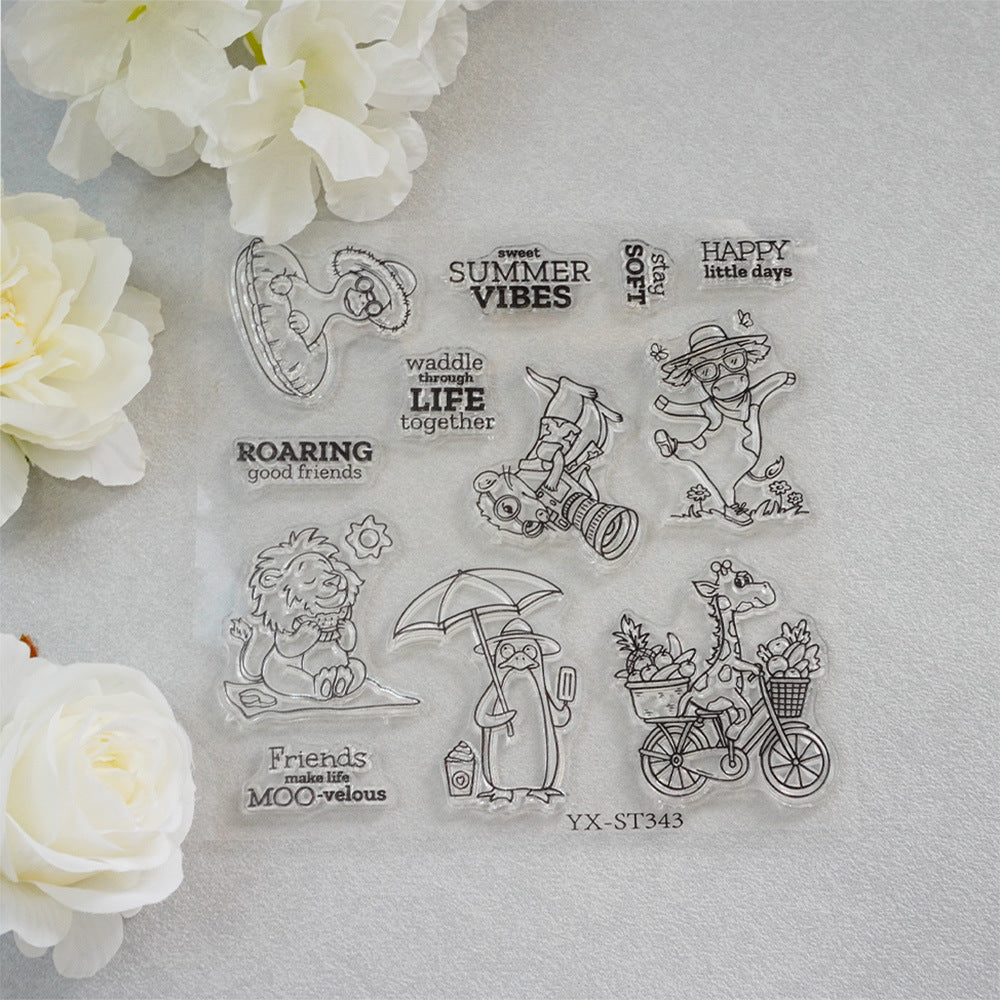Summer Animals Clear Stamps