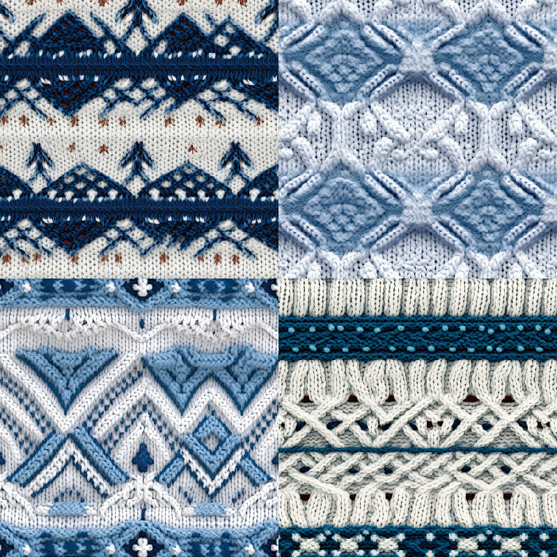 24PCS 6" Winter Sweater Scrapbook Paper & Cardstock