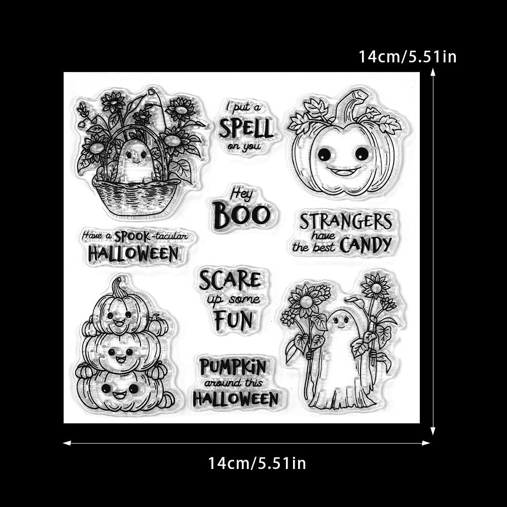 Halloween Pumpkin Dies & Stamps Set