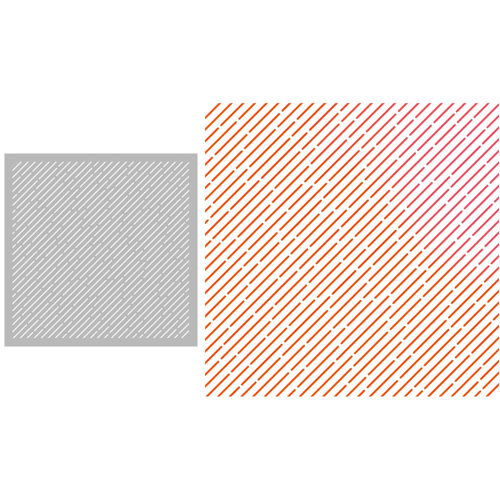 3D Vertical Stripes DIY Painting Hollow Stencil