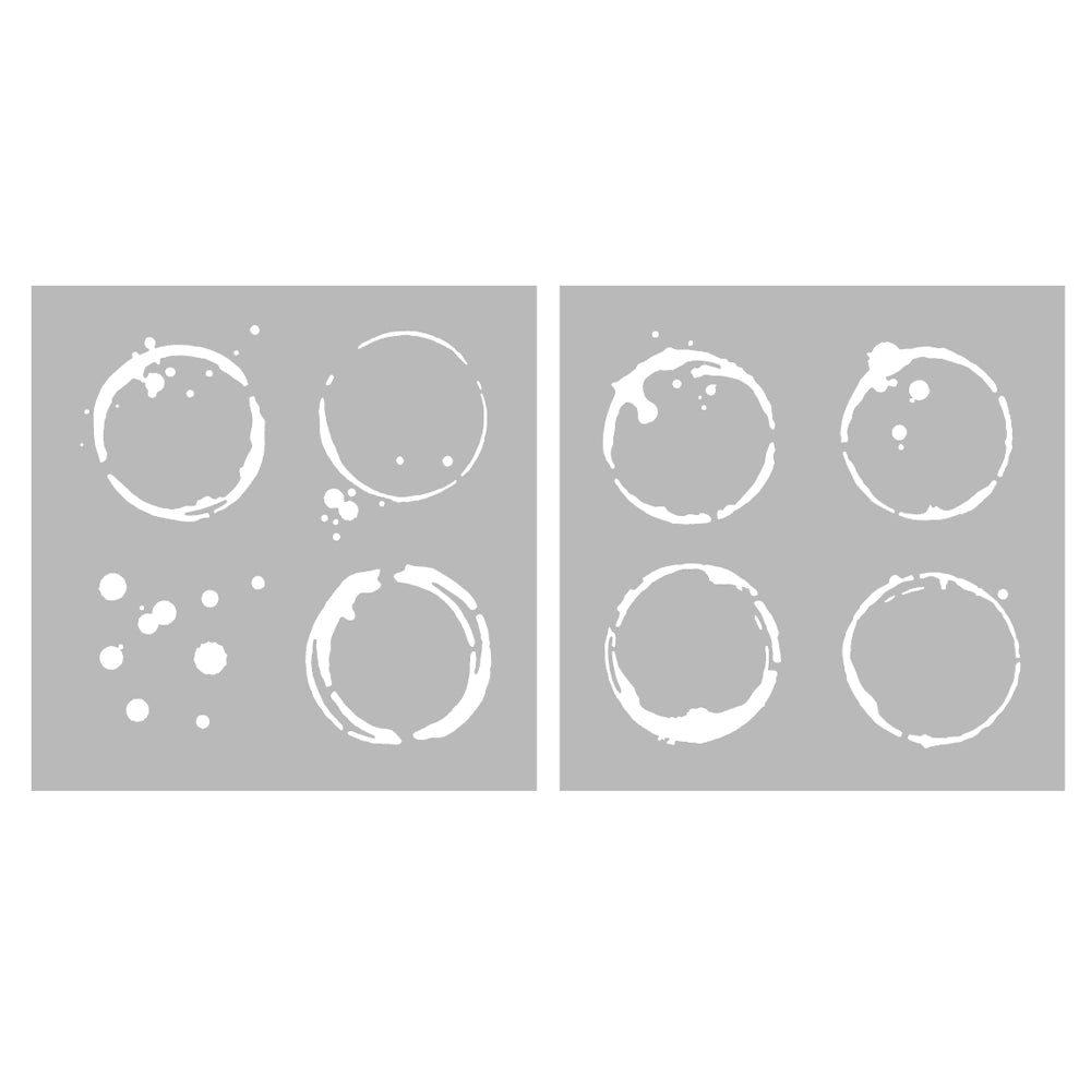 Circle Water Drop DIY Painting Hollow Stencil